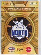 AFL Footy Stars 2025 Luminous Dragon Scales Gold #LDG135 L. DAVIES-UNIACKE North Melbourne #278/399