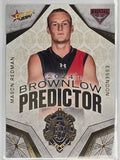 AFL 2024 Footy Stars | Brownlow Predictor Gold #BPG28 M. Redman Essendon #156/315
