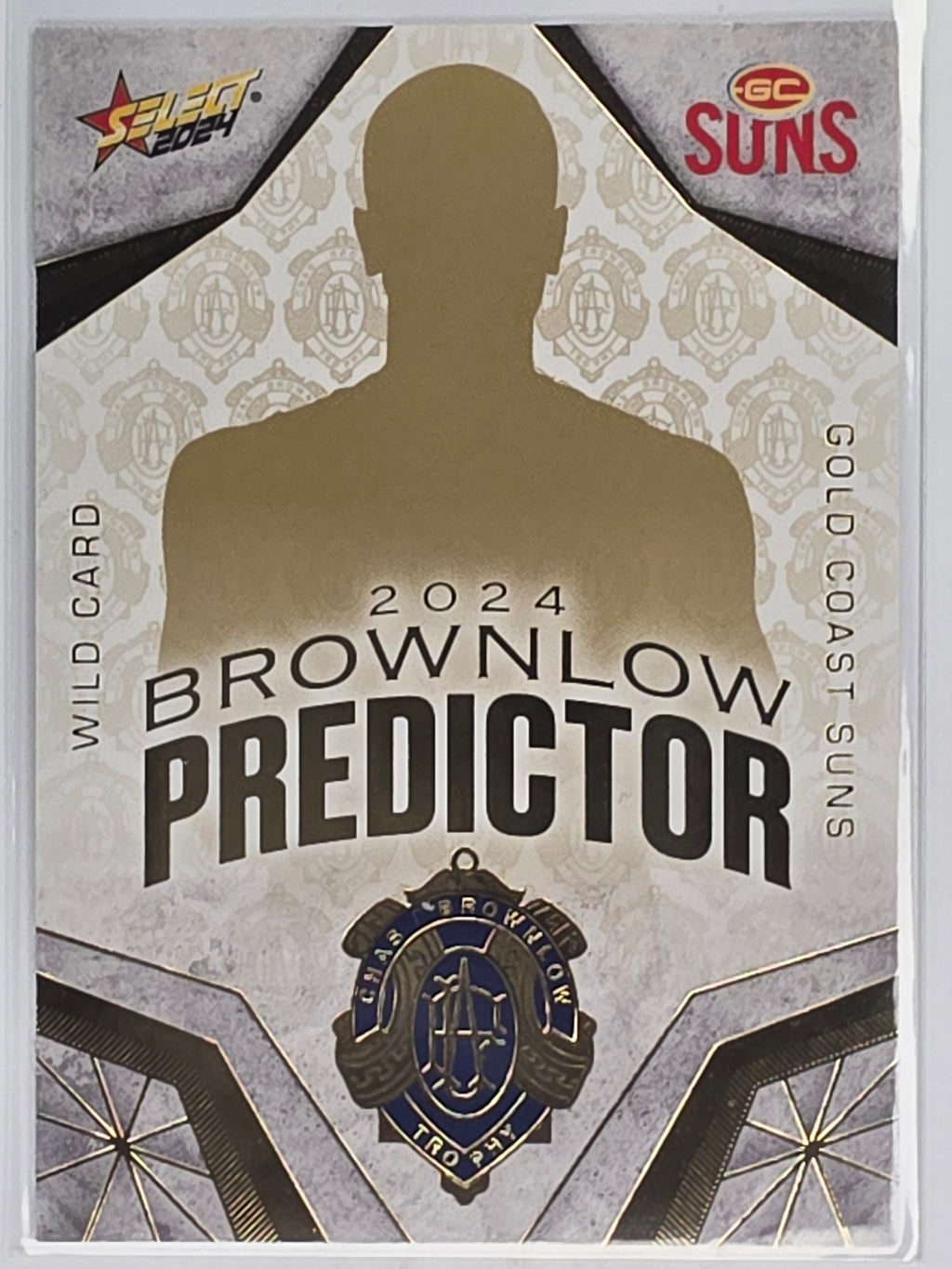 AFL 2024 Footy Stars | Brownlow Predictor Gold #BPG54 Gold Coast Suns Wildcard #128/315