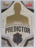 AFL 2024 Footy Stars | Brownlow Predictor Gold #BPG54 Gold Coast Suns Wildcard #128/315