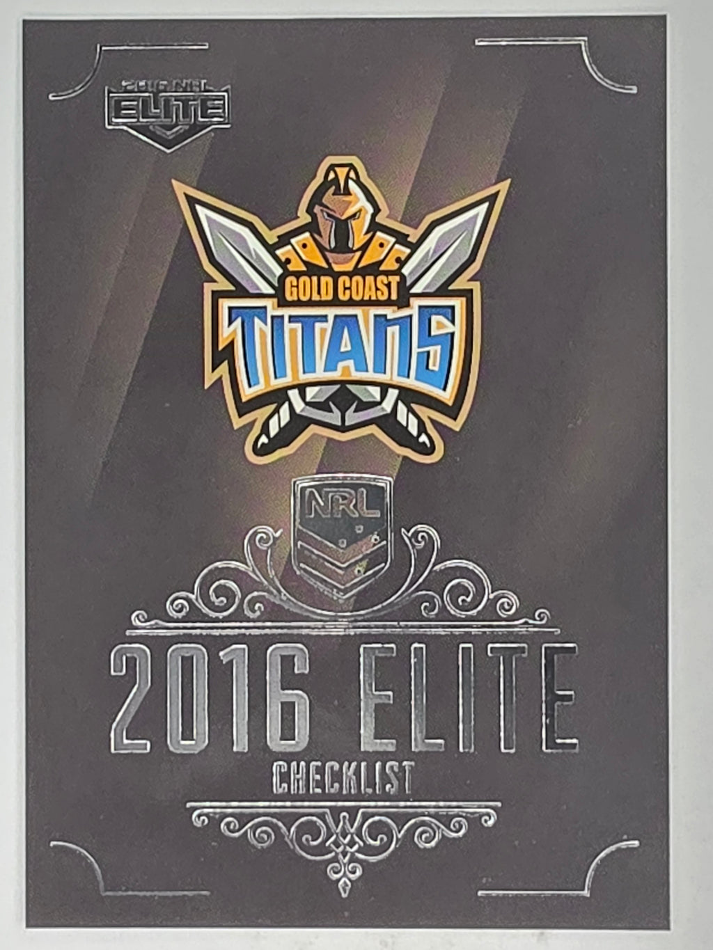 NRL 2016 Elite | Base Card #049 | Titans Checklist | Gold Coast Titans