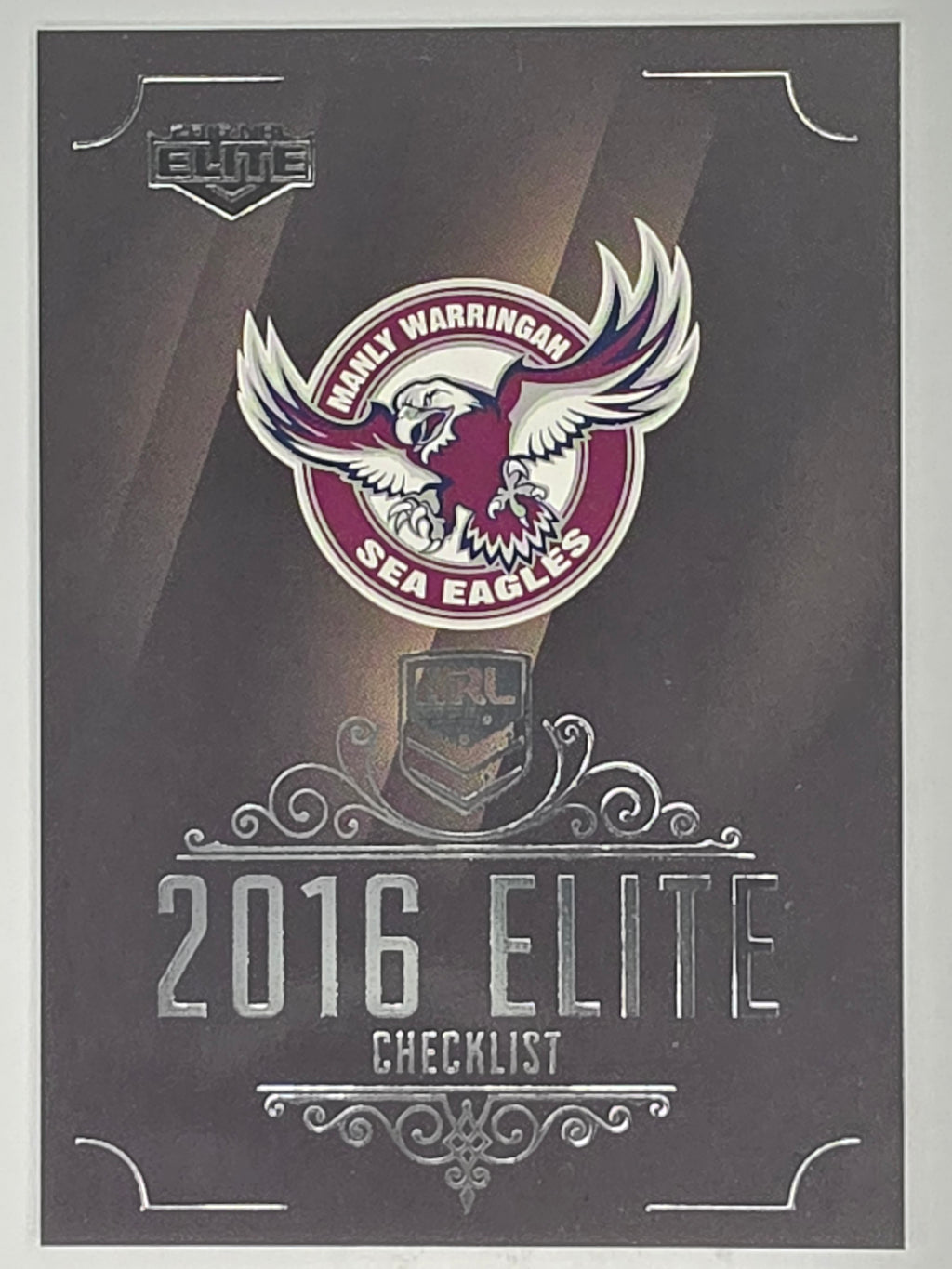 NRL 2016 Elite | Base Card #061 | Sea Eagles Checklist | Manly Warringah Sea Eagles