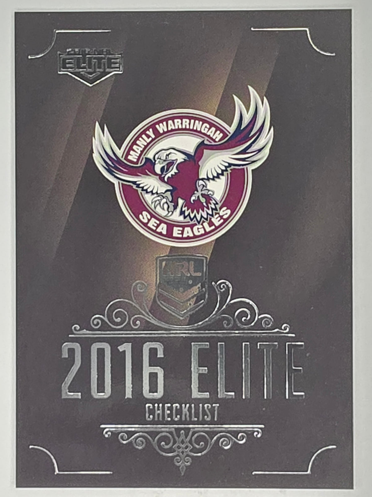 NRL 2016 Elite | Base Card #061 | Sea Eagles Checklist | Manly Warringah Sea Eagles
