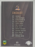 NRL 2016 Elite | Base Card #073 | Storm Checklist | Melbourne Storm
