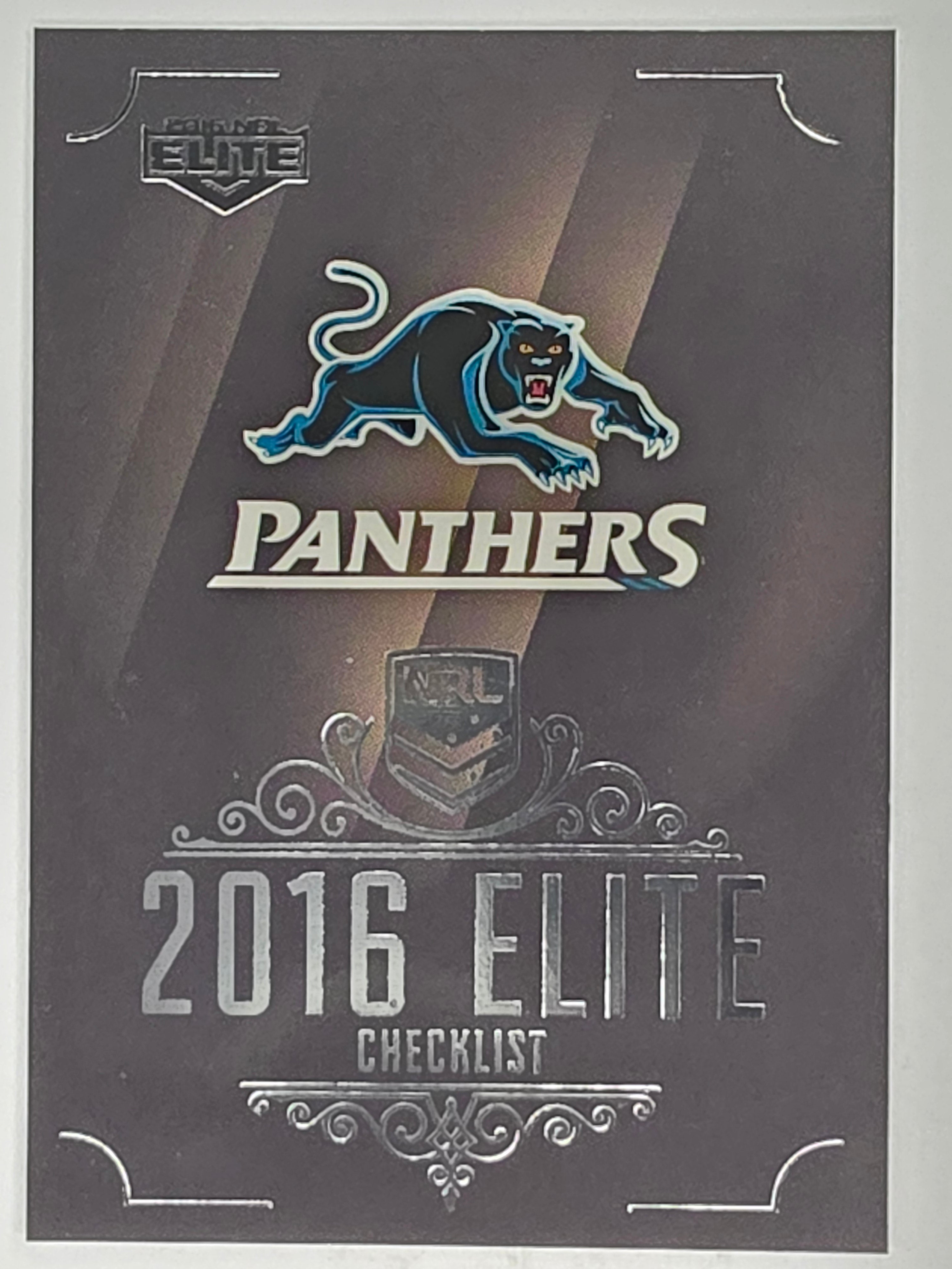 NRL 2016 Elite | Base Card #121 | Panthers Checklist | Penrith Panthers