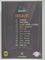 NRL 2016 Elite | Base Card #121 | Panthers Checklist | Penrith Panthers