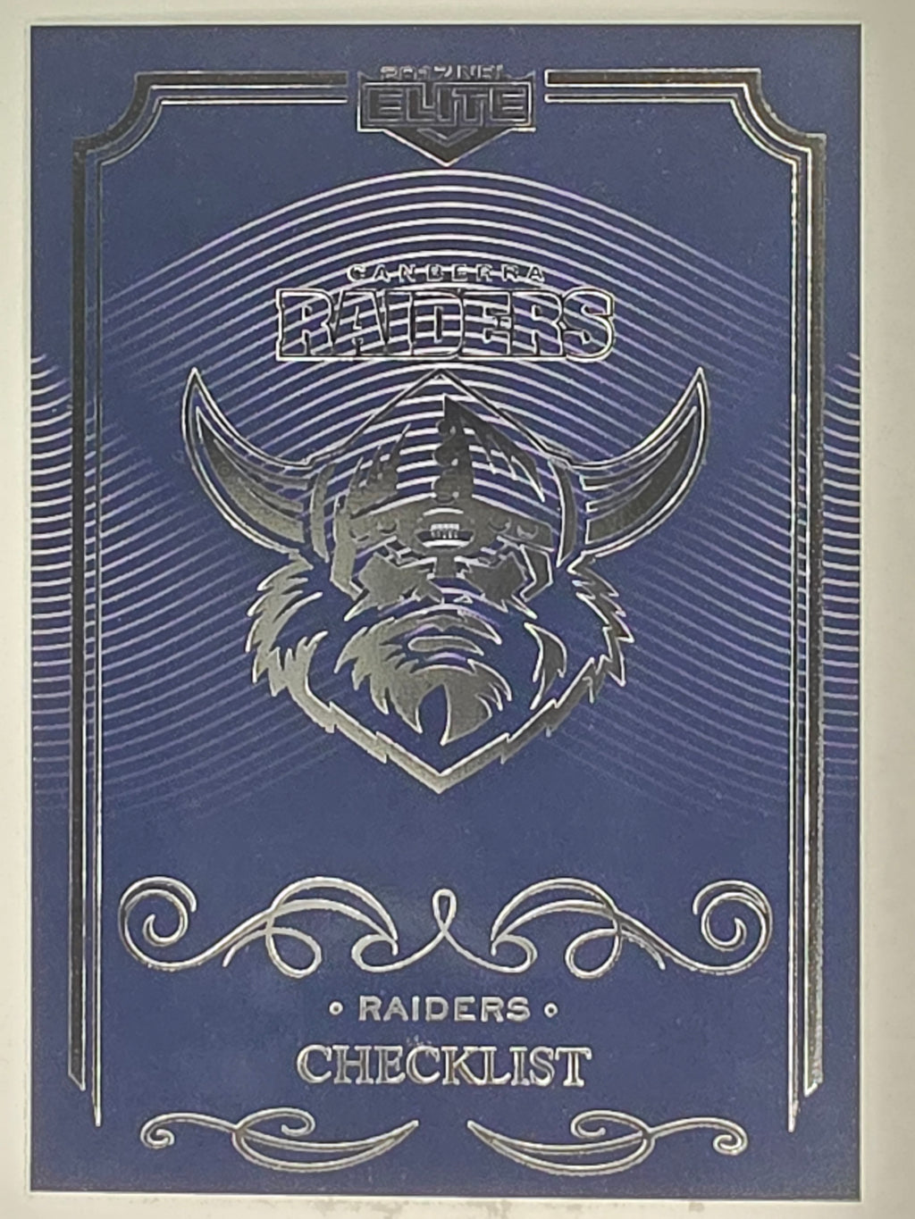 NRL 2017 Elite | Base Card #011 | Raiders Checklist | Canberra Raiders