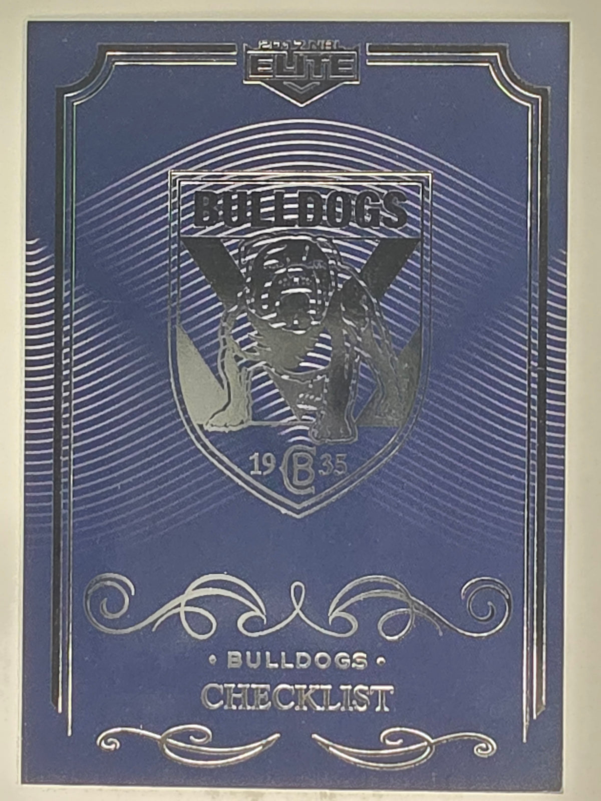 NRL 2017 Elite | Base Card #021 | Bulldogs Checklist | Canterbury Bankstown Bulldogs
