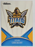 NRL 2016 Traders | Base Card #041 | Titans Checklist | Gold Coast Titans