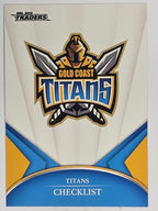 NRL 2016 Traders | Base Card #041 | Titans Checklist | Gold Coast Titans