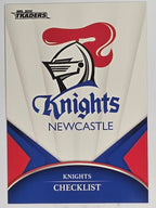 NRL 2016 Traders | Base Card #071 | Knights Checklist | Newcastle Knights