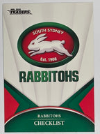 NRL 2016 Traders | Base Card #111 | Rabbitohs Checklist | South Sydney Rabbitohs