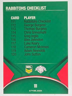NRL 2016 Traders | Base Card #111 | Rabbitohs Checklist | South Sydney Rabbitohs
