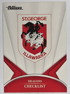 NRL 2016 Traders | Base Card #121 | Dragons Checklist | St George Illawarra Dragons