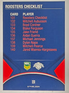 NRL 2016 Traders | Base Card #131 | Roosters Checklist | Sydney Roosters