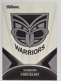 NRL 2016 Traders | Base Card #141 | Warriors Checklist | New Zealand Warriors