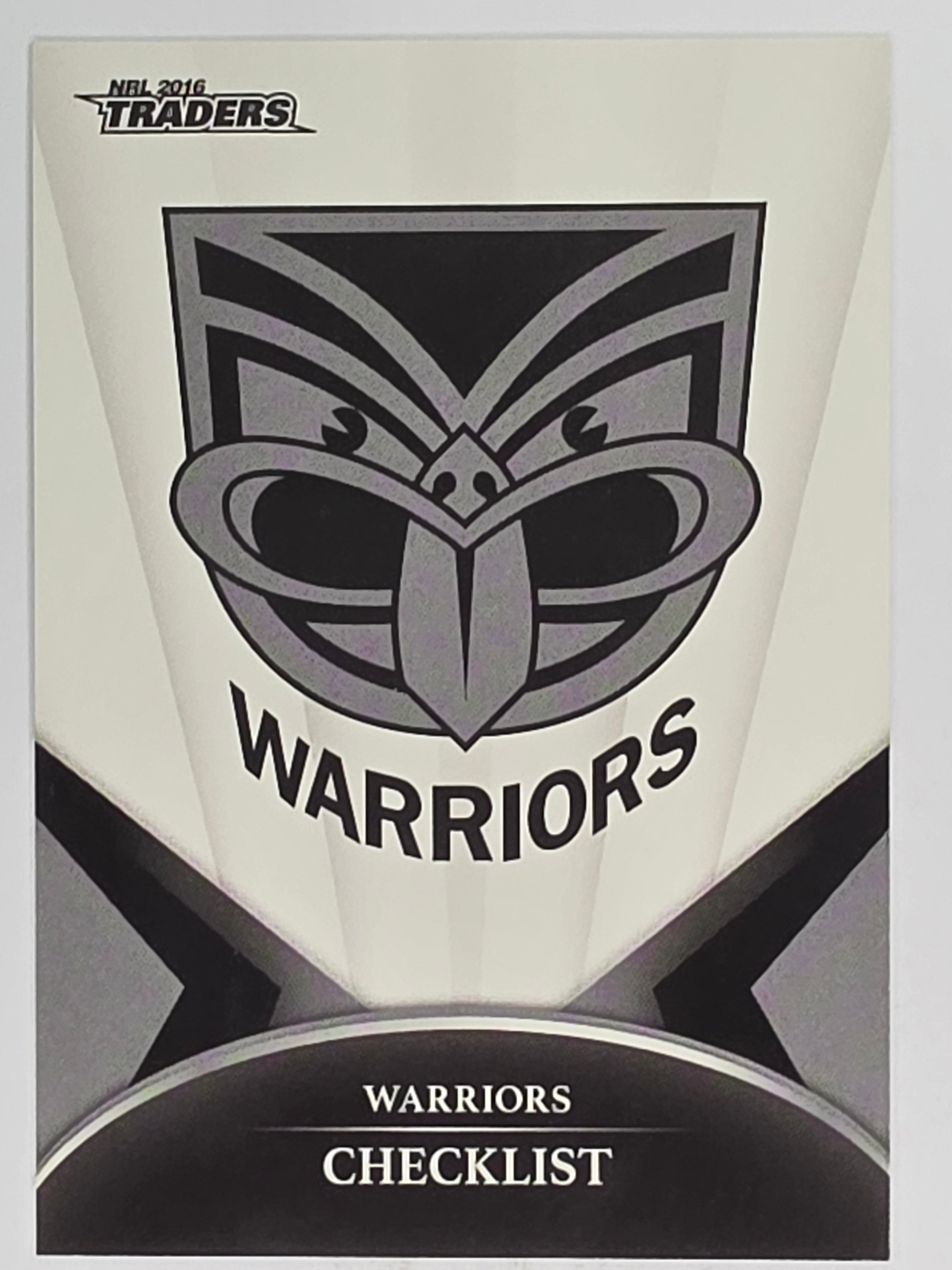 NRL 2016 Traders | Base Card #141 | Warriors Checklist | New Zealand Warriors