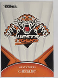 NRL 2016 Traders | Base Card #151 | Wests Tigers Checklist | Wests Tigers