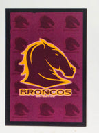 NRL 2004 Daily Telegraph | Base Card #001 | Brisbane Broncos Logo