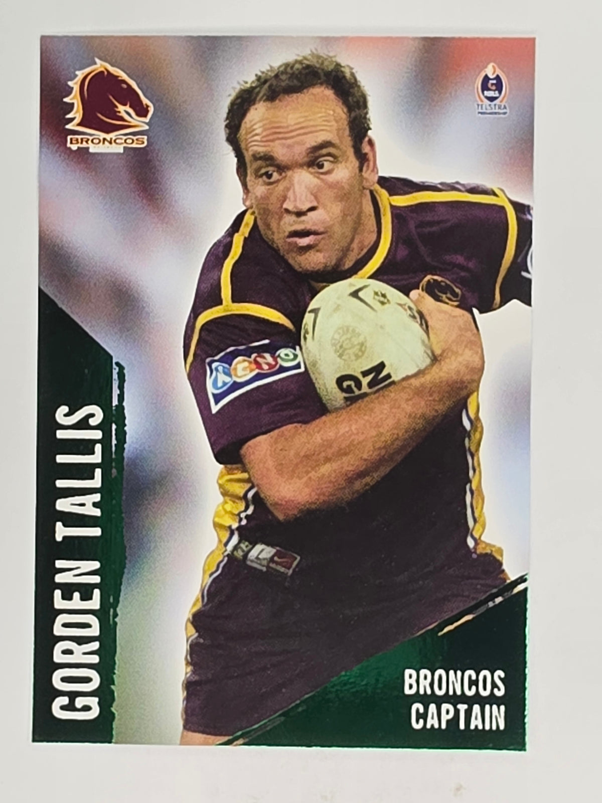 NRL 2004 Daily Telegraph | Base Card #002 | Gorden Tallis | Brisbane Broncos