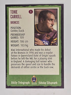 NRL 2004 Daily Telegraph | Base Card #005 | Tony Carroll | Brisbane Broncos