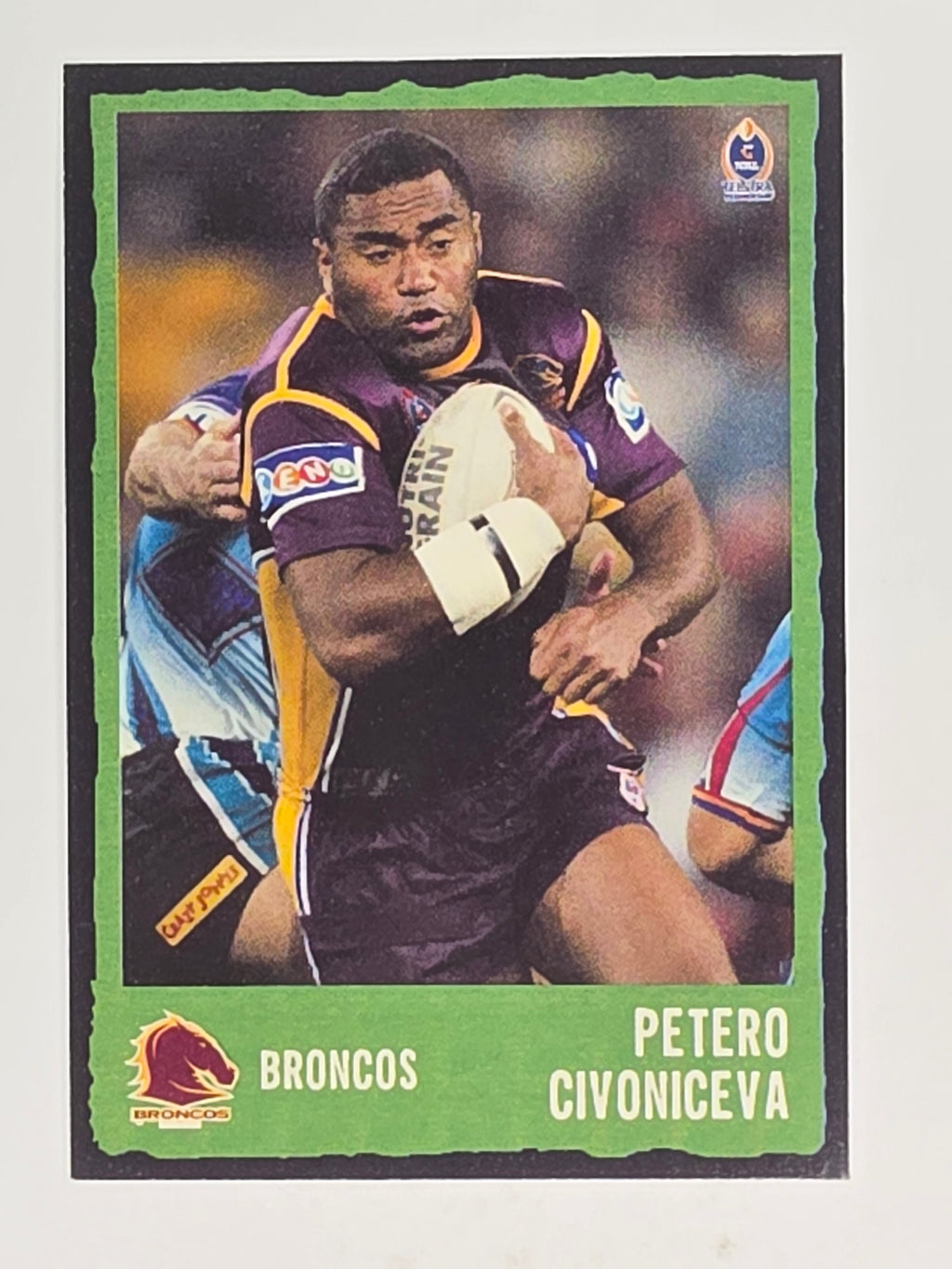 NRL 2004 Daily Telegraph | Base Card #006 | Petero Civoniceva | Brisbane Broncos