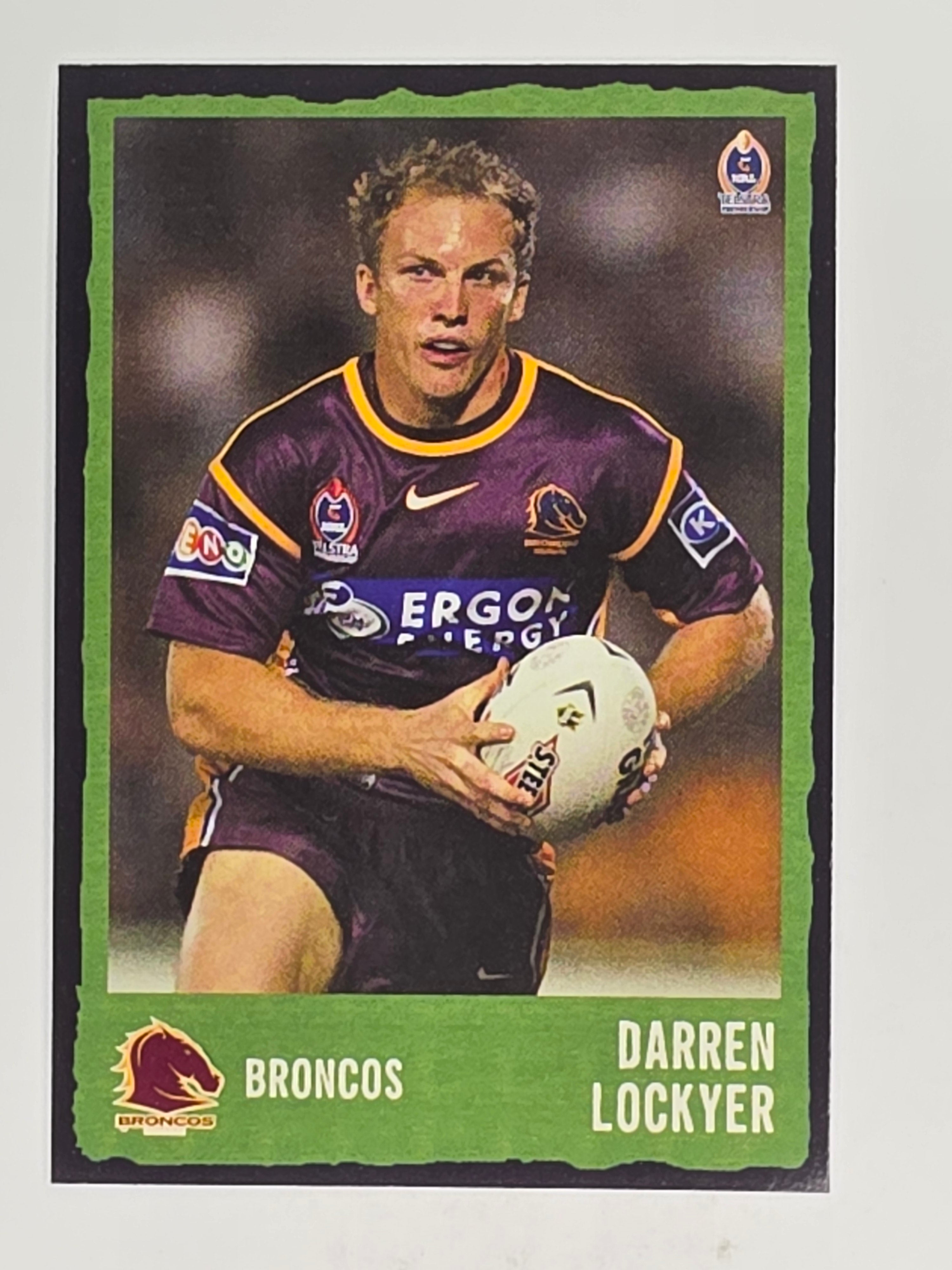 NRL 2004 Daily Telegraph | Base Card #008 | Darren Lockyer | Brisbane Broncos
