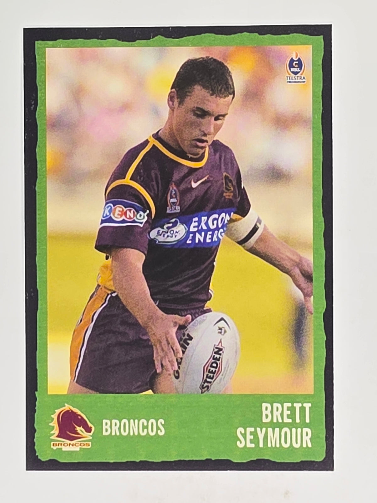 NRL 2004 Daily Telegraph | Base Card #014 | Brett Seymour | Brisbane Broncos