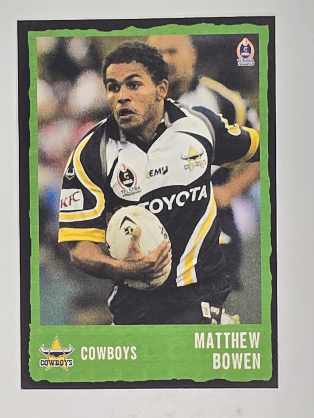 NRL 2004 Daily Telegraph | Base Card #035 | Matthew Bowen | North Queensland Cowboys