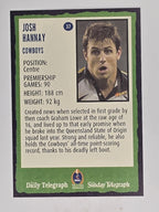 NRL 2004 Daily Telegraph | Base Card #037 | Josh Hannay | North Queensland Cowboys