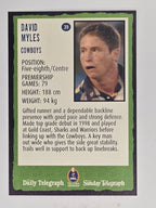 NRL 2004 Daily Telegraph | Base Card #039 | David Myles | North Queensland Cowboys