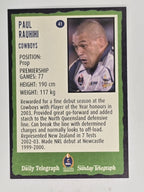 NRL 2004 Daily Telegraph | Base Card #041 | Paul Rauhihi | North Queensland Cowboys