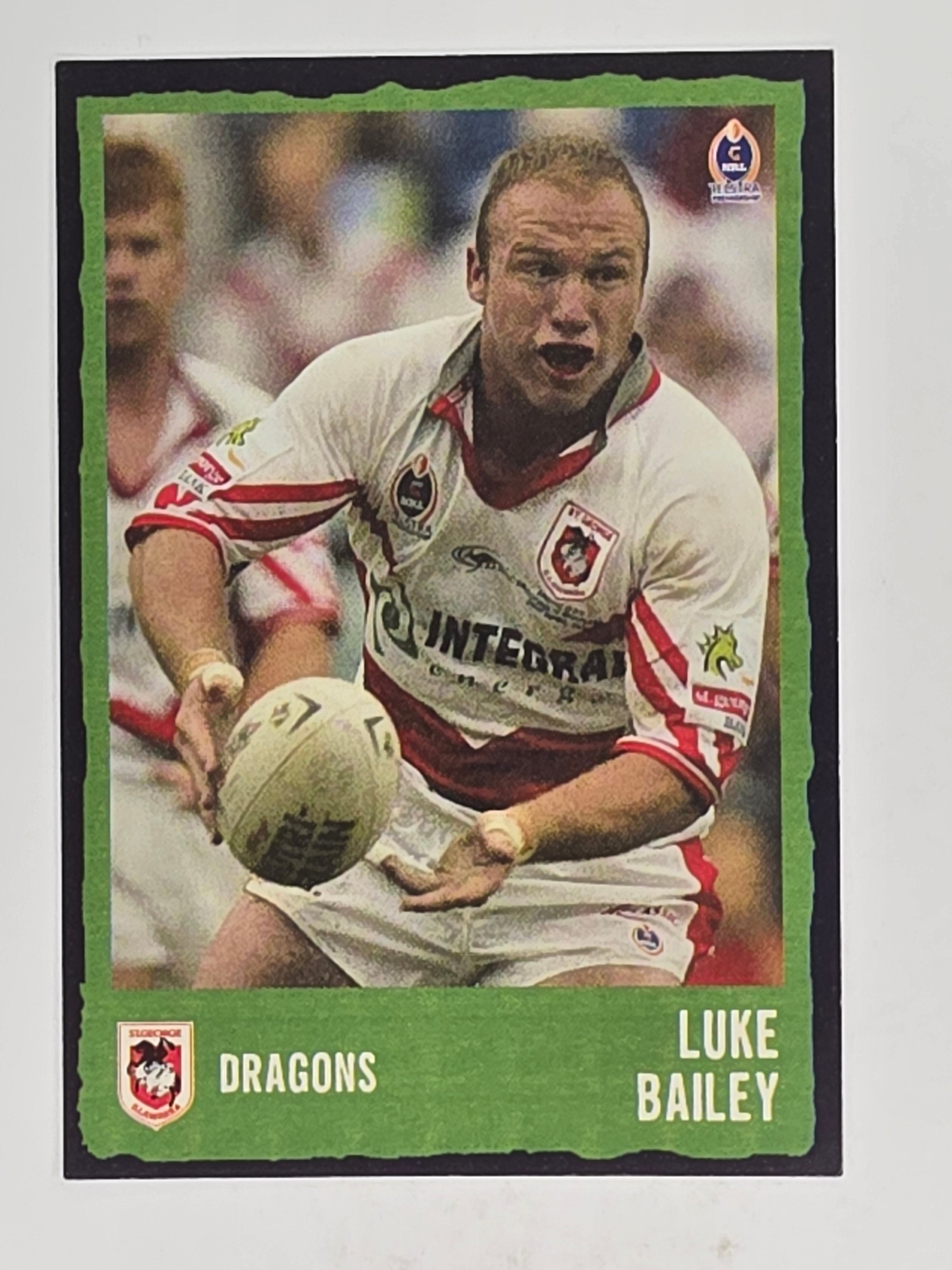 NRL 2004 Daily Telegraph | Base Card #051 | Luke Bailey | St George Dragons
