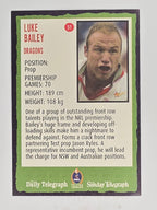 NRL 2004 Daily Telegraph | Base Card #051 | Luke Bailey | St George Dragons