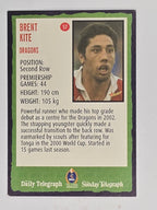 NRL 2004 Daily Telegraph | Base Card #057 | Brent Kite | St George Dragons