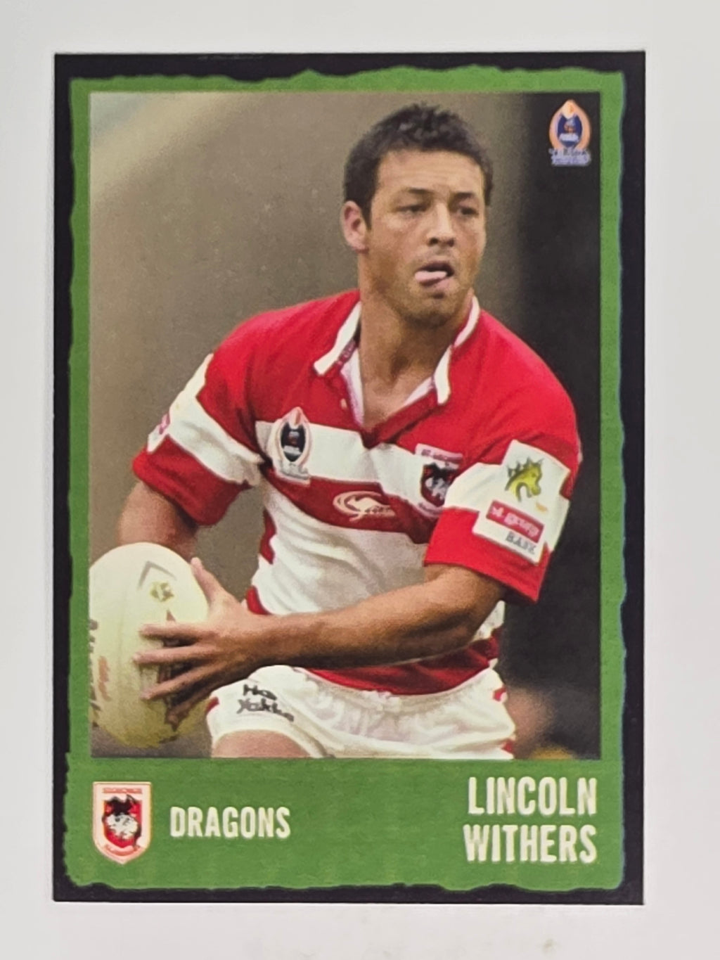 NRL 2004 Daily Telegraph | Base Card #062 | Lincoln Withers | St George Dragons