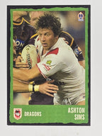 NRL 2004 Daily Telegraph | Base Card #063 | Ashton Sims | St George Dragons