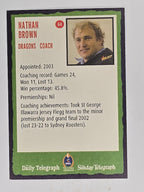 NRL 2004 Daily Telegraph | Base Card #064 | Nathan Brown | St George Dragons