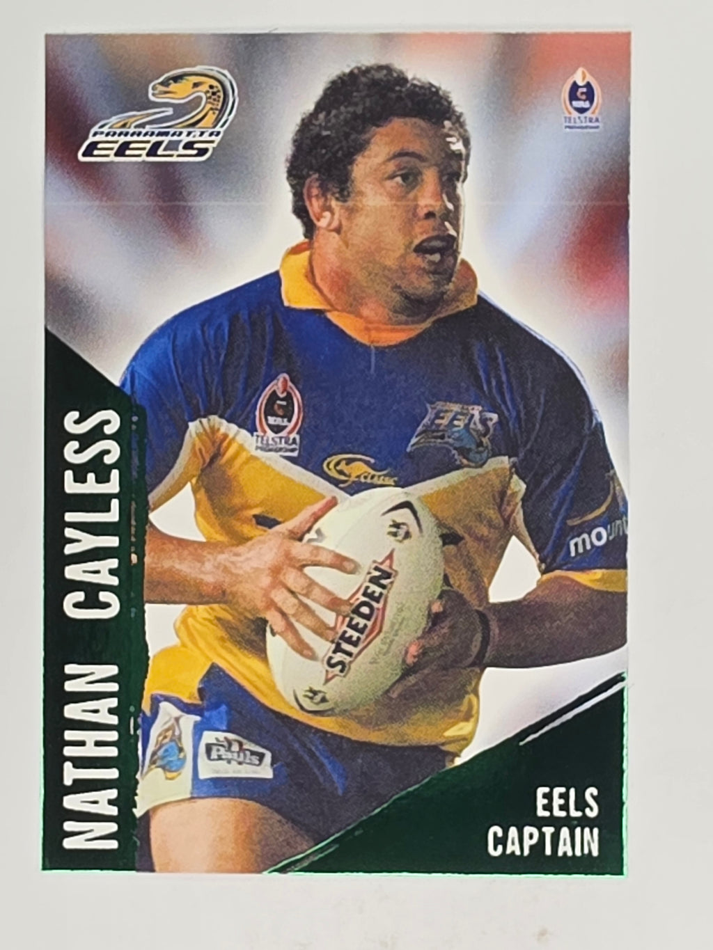 NRL 2004 Daily Telegraph | Base Card #066 | Nathan Cayless | Parramatta Eels