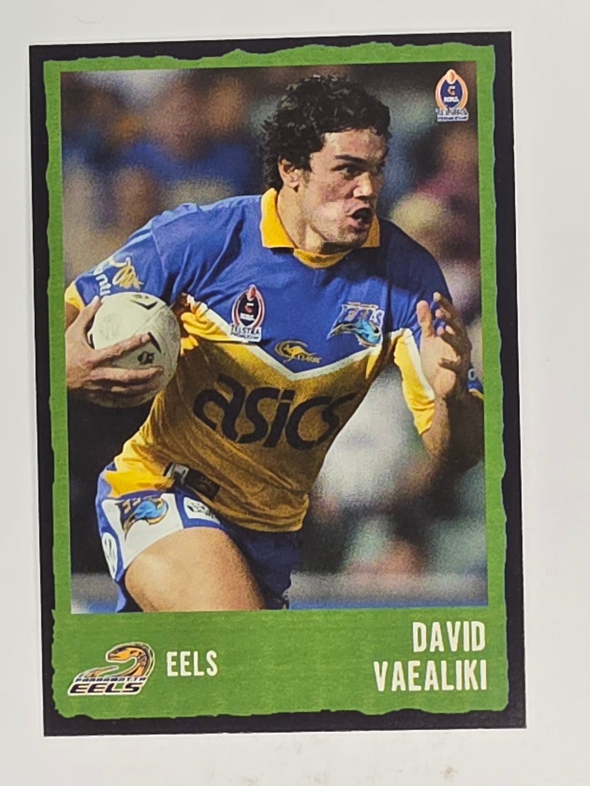 NRL 2004 Daily Telegraph | Base Card #073 | David Vaealiki | Parramatta Eels