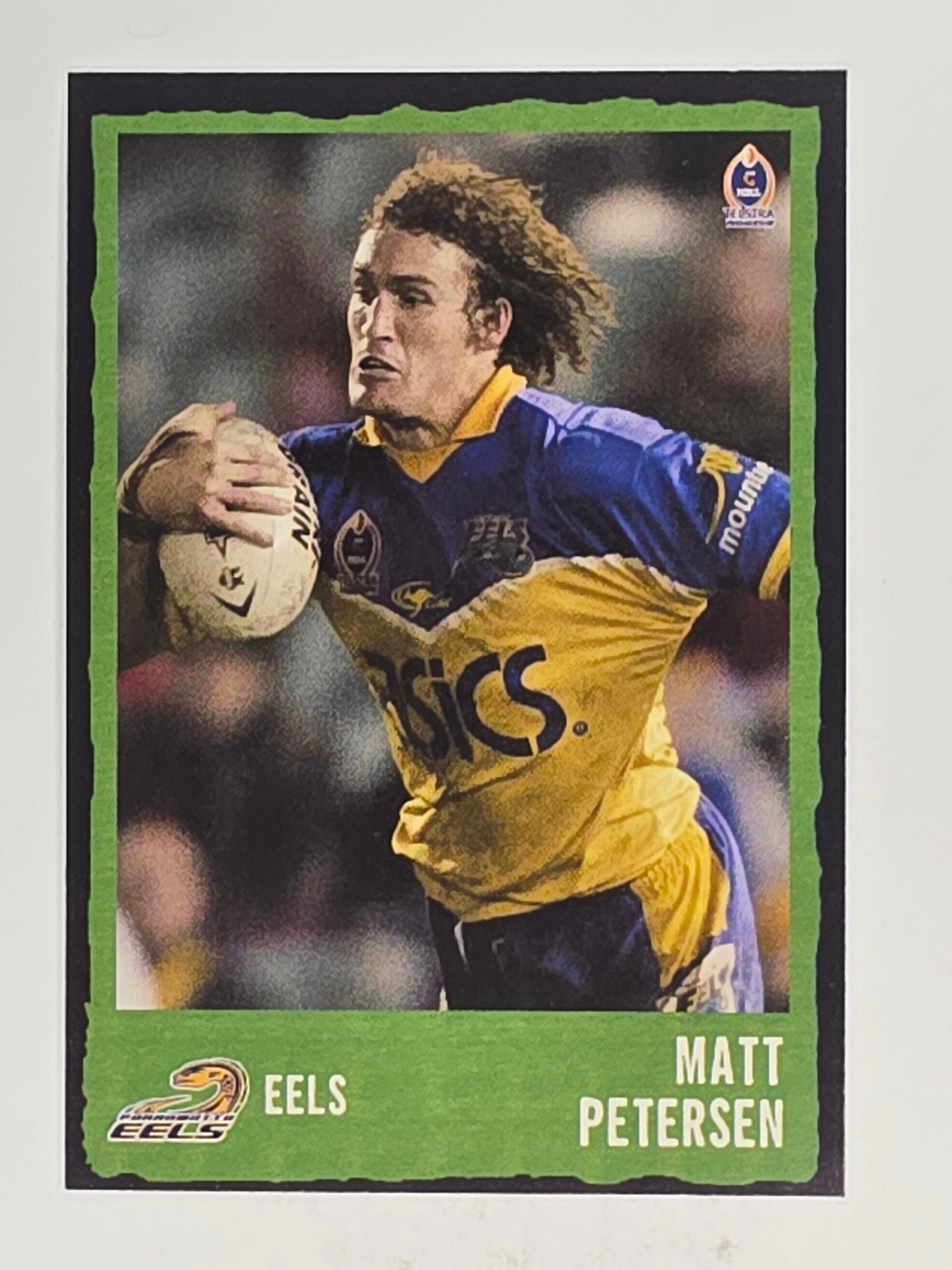 NRL 2004 Daily Telegraph | Base Card #078 | Matt Peterson | Parramatta Eels