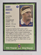 NRL 2004 Daily Telegraph | Base Card #084 | Danny Buderus | Newcastle Knights