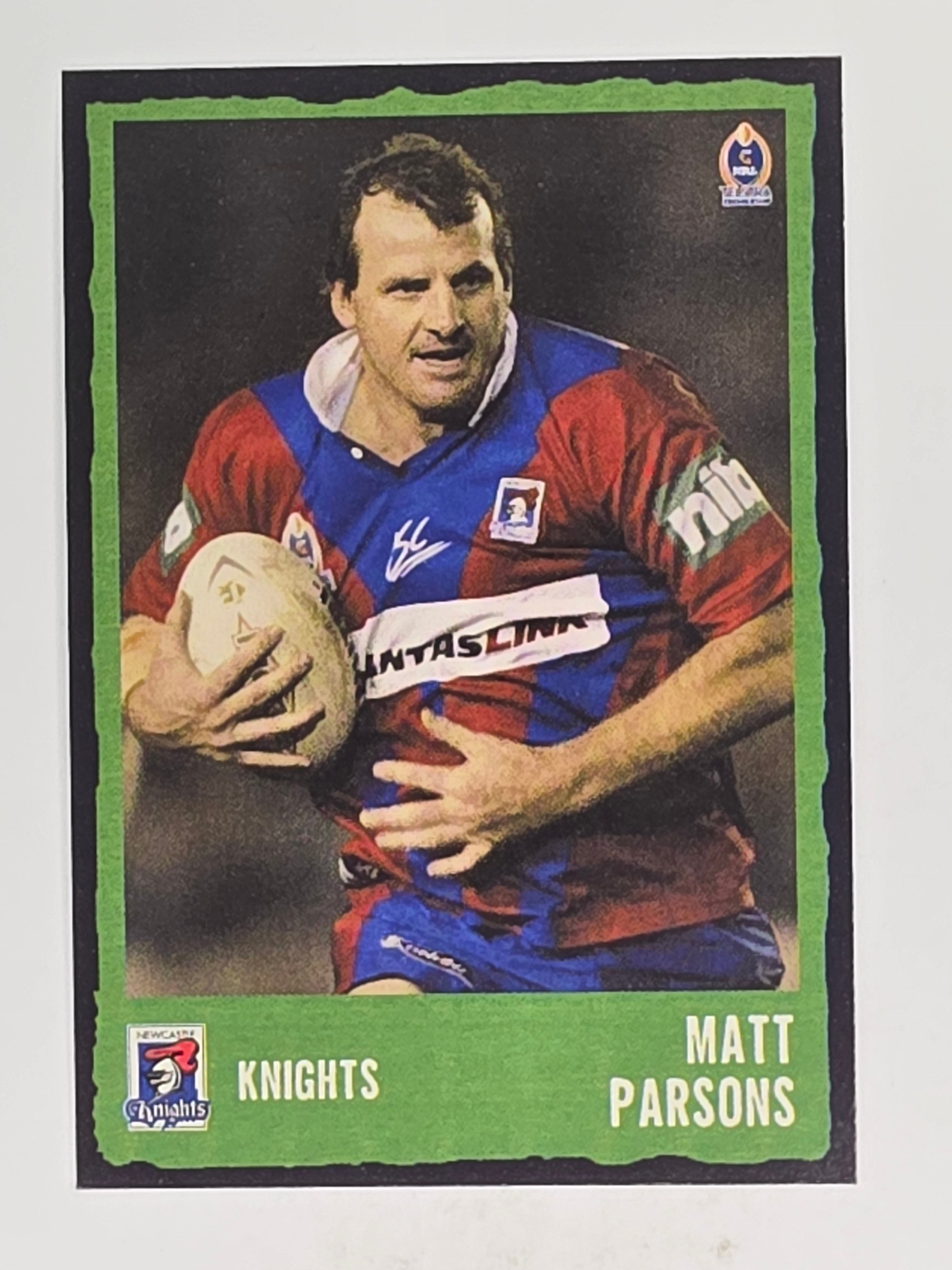 NRL 2004 Daily Telegraph | Base Card #089 | Matt Parsons | Newcastle Knights