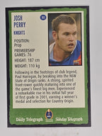 NRL 2004 Daily Telegraph | Base Card #090 | Josh Perry | Newcastle Knights