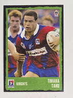 NRL 2004 Daily Telegraph | Base Card #092 | Timana Tahu | Newcastle Knights