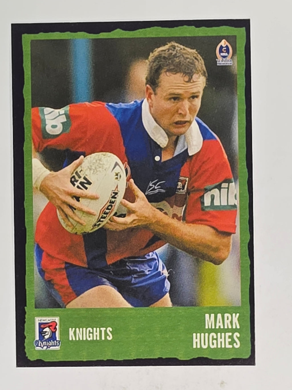 NRL 2004 Daily Telegraph | Base Card #093 | Mark Hughes | Newcastle Knights