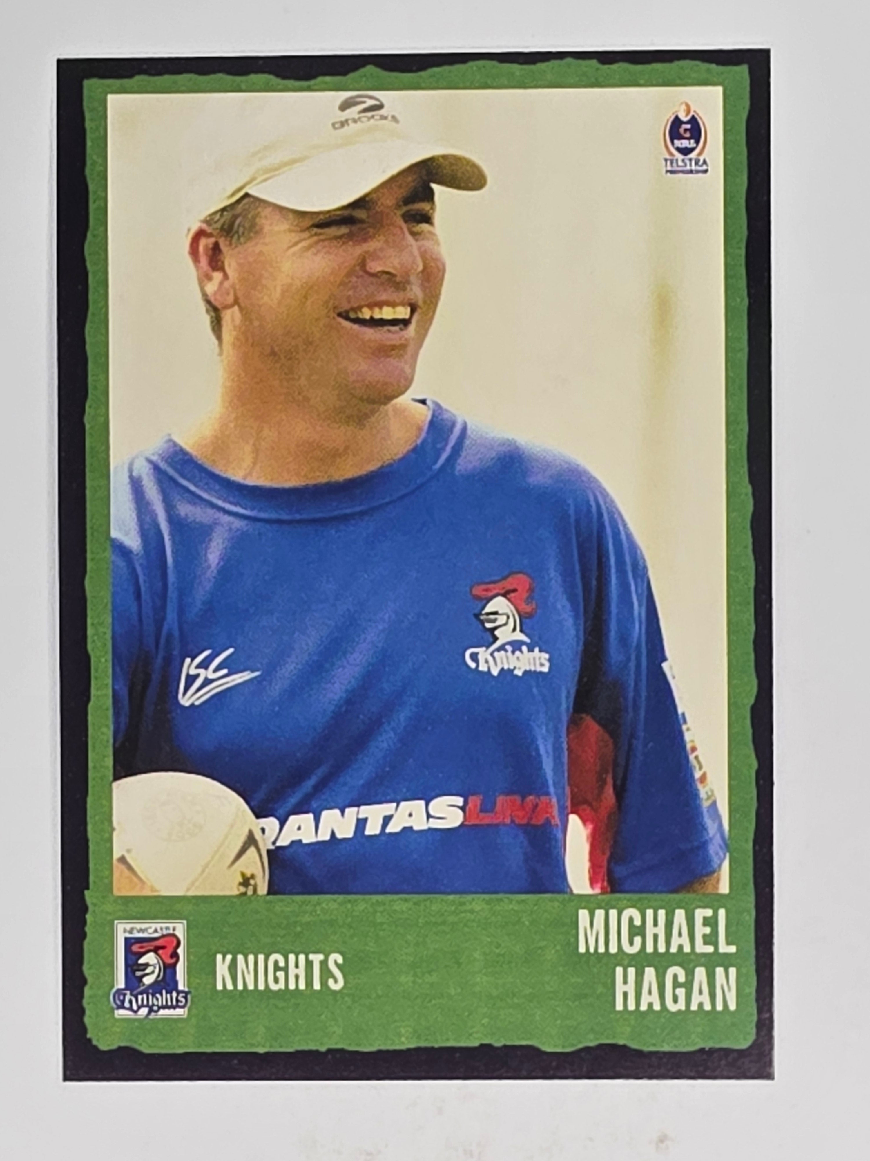 NRL 2004 Daily Telegraph | Base Card #096 | Michael Hagan | Newcastle Knights