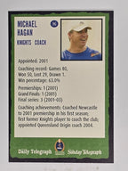 NRL 2004 Daily Telegraph | Base Card #096 | Michael Hagan | Newcastle Knights