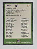 NRL 2004 Daily Telegraph | Base Card #097 | Penrith Panthers Logo