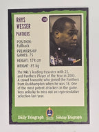 NRL 2004 Daily Telegraph | Base Card #108 | Rhys Wesser | Penrith Panthers